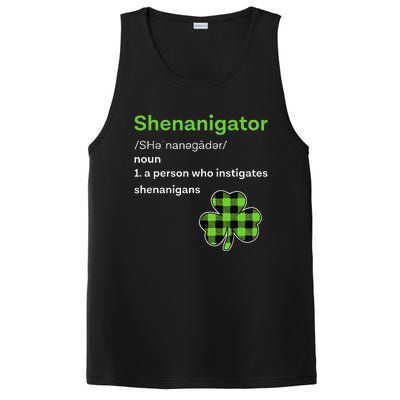 Saint Patrick's Day Gifts Shenanigator Funny Shenanigans PosiCharge Competitor Tank