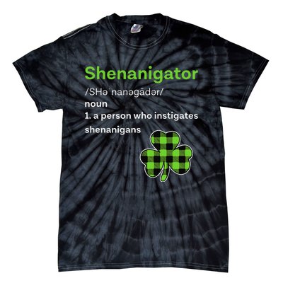 Saint Patrick's Day Gifts Shenanigator Funny Shenanigans Tie-Dye T-Shirt