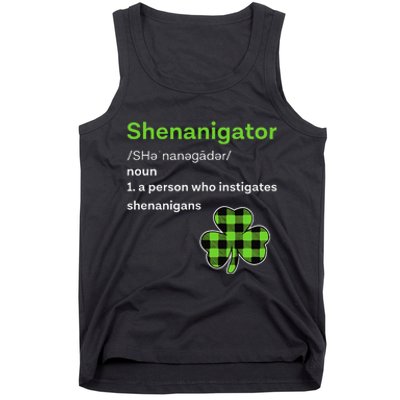 Saint Patrick's Day Gifts Shenanigator Funny Shenanigans Tank Top