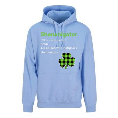 Saint Patrick's Day Gifts Shenanigator Funny Shenanigans Unisex Surf Hoodie