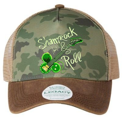 St Pats Day Irish Shamrock Roll Clover Guitar Music Legacy Tie Dye Trucker Hat