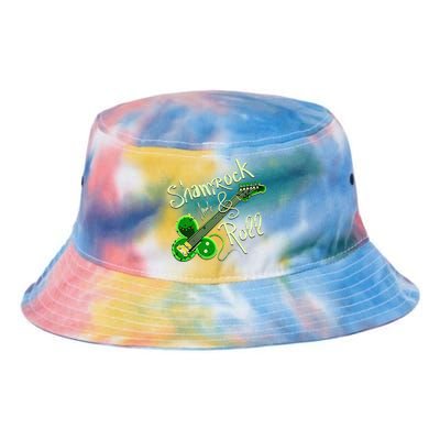 St Pats Day Irish Shamrock Roll Clover Guitar Music Tie Dye Newport Bucket Hat