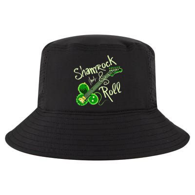 St Pats Day Irish Shamrock Roll Clover Guitar Music Cool Comfort Performance Bucket Hat