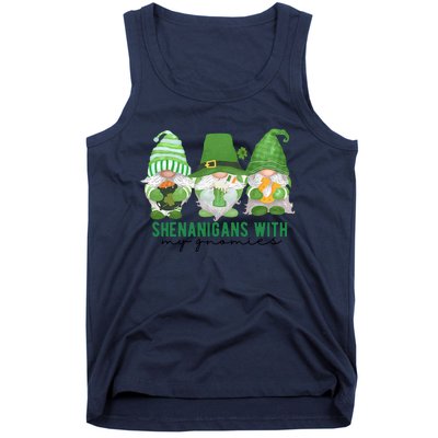 St Patrick's Day Sheninigans With My Gnomies Cute Treding Gift Idea Tank Top