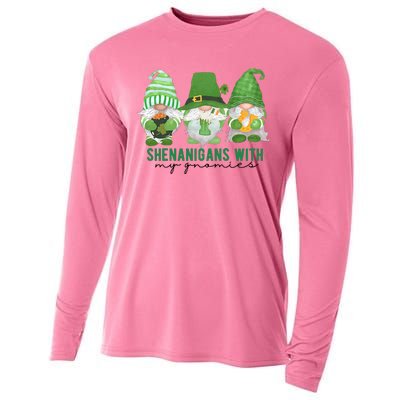 St Patrick's Day Sheninigans With My Gnomies Cute Treding Gift Idea Cooling Performance Long Sleeve Crew