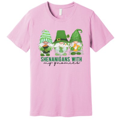 St Patrick's Day Sheninigans With My Gnomies Cute Treding Gift Idea Premium T-Shirt