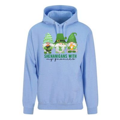 St Patrick's Day Sheninigans With My Gnomies Cute Treding Gift Idea Unisex Surf Hoodie