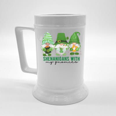 St Patrick's Day Sheninigans With My Gnomies Cute Treding Gift Idea Beer Stein