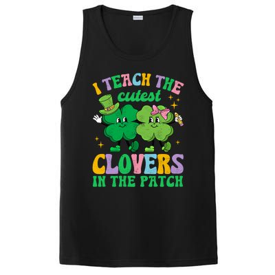 St Patricks Day Teacher I Teach The Cutest Clovers In Patch Gift PosiCharge Competitor Tank