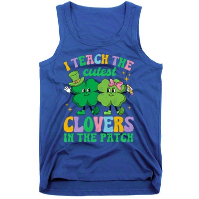 St Patricks Day Teacher I Teach The Cutest Clovers In Patch Gift Tank Top