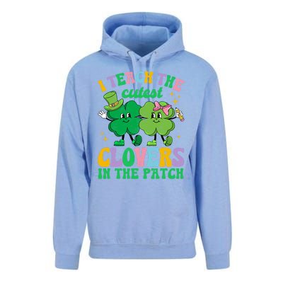 St Patricks Day Teacher I Teach The Cutest Clovers In Patch Gift Unisex Surf Hoodie