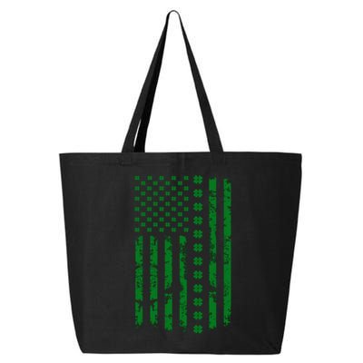 St Patricks Day Lucky Funny Usa Flag Gift 25L Jumbo Tote