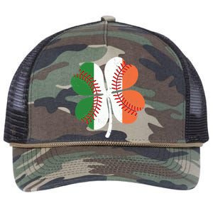 St Patricks Day Shamrock Baseball Gift Retro Rope Trucker Hat Cap