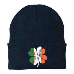 St Patricks Day Shamrock Baseball Gift Knit Cap Winter Beanie