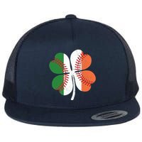 St Patricks Day Shamrock Baseball Gift Flat Bill Trucker Hat