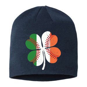 St Patricks Day Shamrock Baseball Gift Sustainable Beanie