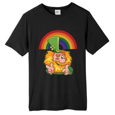 Saint Patrick's Day Rainbow Leprechaun Cool Gift Tall Fusion ChromaSoft Performance T-Shirt