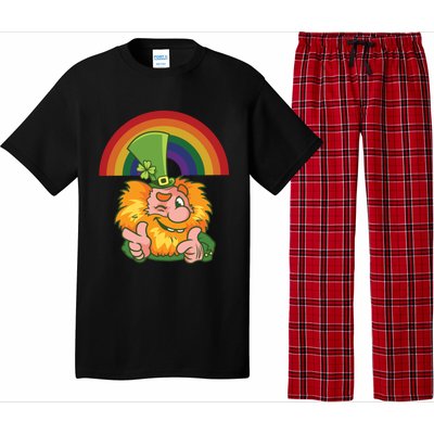 Saint Patrick's Day Rainbow Leprechaun Cool Gift Pajama Set