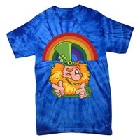 Saint Patrick's Day Rainbow Leprechaun Cool Gift Tie-Dye T-Shirt