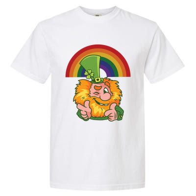 Saint Patrick's Day Rainbow Leprechaun Cool Gift Garment-Dyed Heavyweight T-Shirt