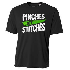 St Patricks Day Shamrock Lucky Irish Pinches Get Stitches Cooling Performance Crew T-Shirt