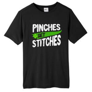 St Patricks Day Shamrock Lucky Irish Pinches Get Stitches Tall Fusion ChromaSoft Performance T-Shirt