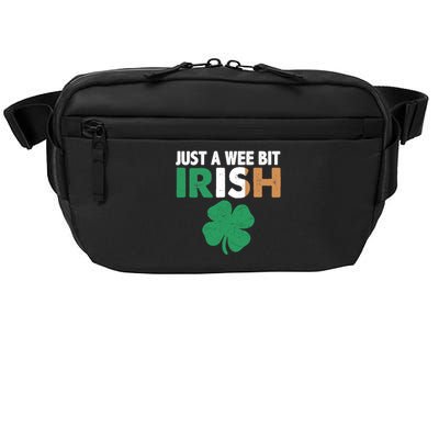 St Patrick's Day Just A Wee Bit Irish Ireland Flag Shamrock Great Gift Crossbody Pack