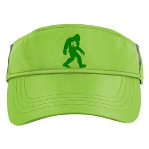 St Patricks Day Bigfoot Irish Sasqautch Saint Paddy's Gift Adult Drive Performance Visor