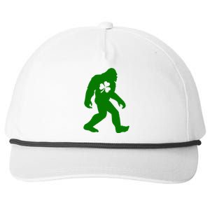 St Patricks Day Bigfoot Irish Sasqautch Saint Paddy's Gift Snapback Five-Panel Rope Hat