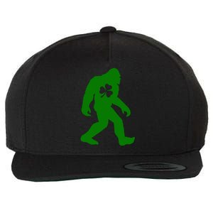 St Patricks Day Bigfoot Irish Sasqautch Saint Paddy's Gift Wool Snapback Cap