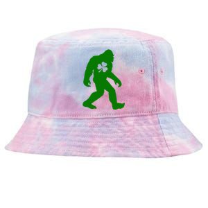 St Patricks Day Bigfoot Irish Sasqautch Saint Paddy's Gift Tie-Dyed Bucket Hat