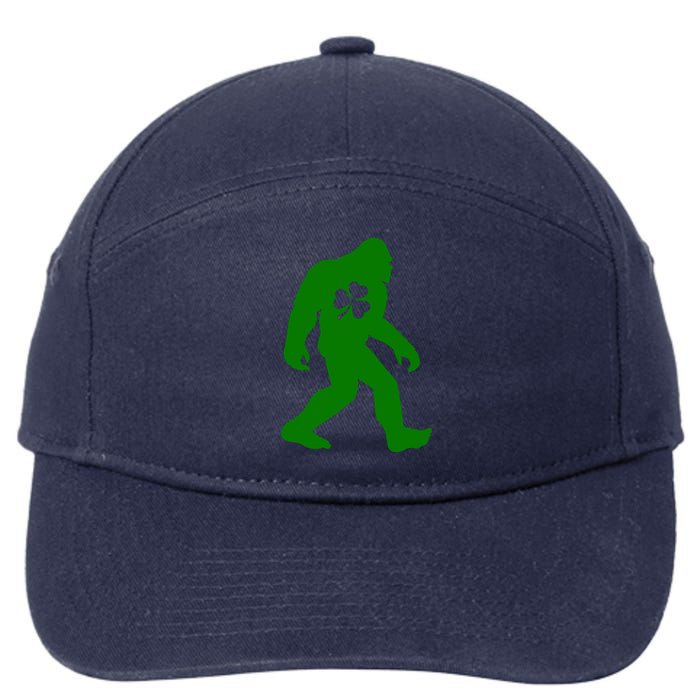 St Patricks Day Bigfoot Irish Sasqautch Saint Paddy's Gift 7-Panel Snapback Hat