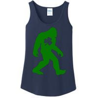 St Patricks Day Bigfoot Irish Sasqautch Saint Paddy's Gift Ladies Essential Tank