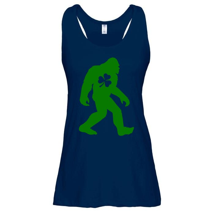 St Patricks Day Bigfoot Irish Sasqautch Saint Paddy's Gift Ladies Essential Flowy Tank