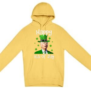 St Patricks Day Funny Happy 4th Of July Anti Joe Biden Premium Pullover Hoodie