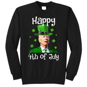 St Patricks Day Funny Happy 4th Of July Anti Joe Biden Sweatshirt