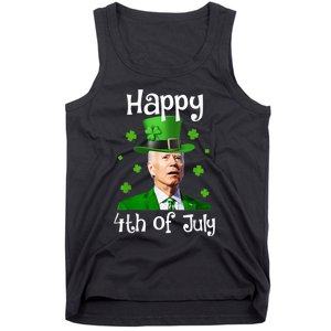 St Patricks Day Funny Happy 4th Of July Anti Joe Biden Tank Top