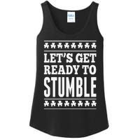 St. Patrick's Day Let's Get Ready To Stumble Ladies Essential Tank