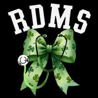 St PatrickS Day Coquette Bow Stethoscope Rdms Sonographer Drawstring Bag