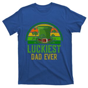 St Patrick`s Day Irish Luckiest Dad Ever Father`s Day Lucky Gift T-Shirt