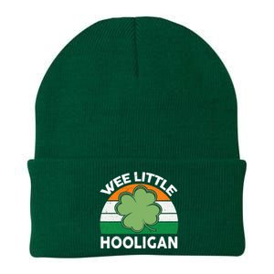 St Patricks Day Wee Little Hooligan Funny Knit Cap Winter Beanie