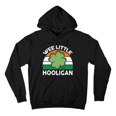 St Patricks Day Wee Little Hooligan Funny Hoodie