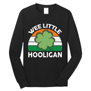 St Patricks Day Wee Little Hooligan Funny Long Sleeve Shirt