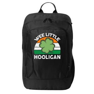 St Patricks Day Wee Little Hooligan Funny City Backpack