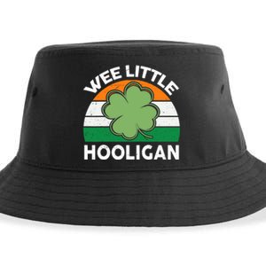 St Patricks Day Wee Little Hooligan Funny Sustainable Bucket Hat