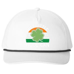 St Patricks Day Wee Little Hooligan Funny Snapback Five-Panel Rope Hat