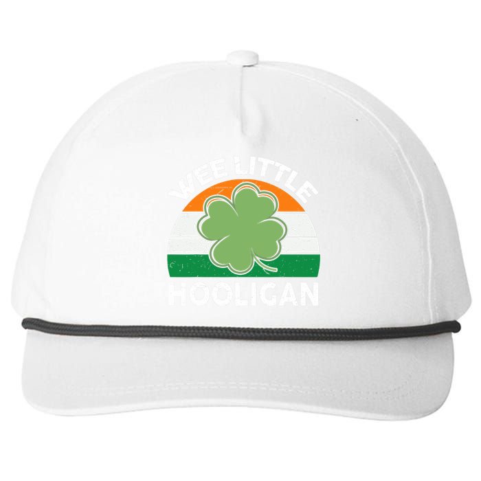 St Patricks Day Wee Little Hooligan Funny Snapback Five-Panel Rope Hat