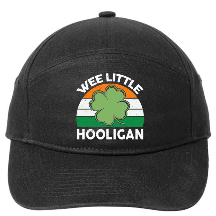 St Patricks Day Wee Little Hooligan Funny 7-Panel Snapback Hat