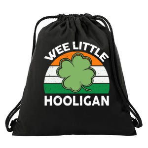 St Patricks Day Wee Little Hooligan Funny Drawstring Bag