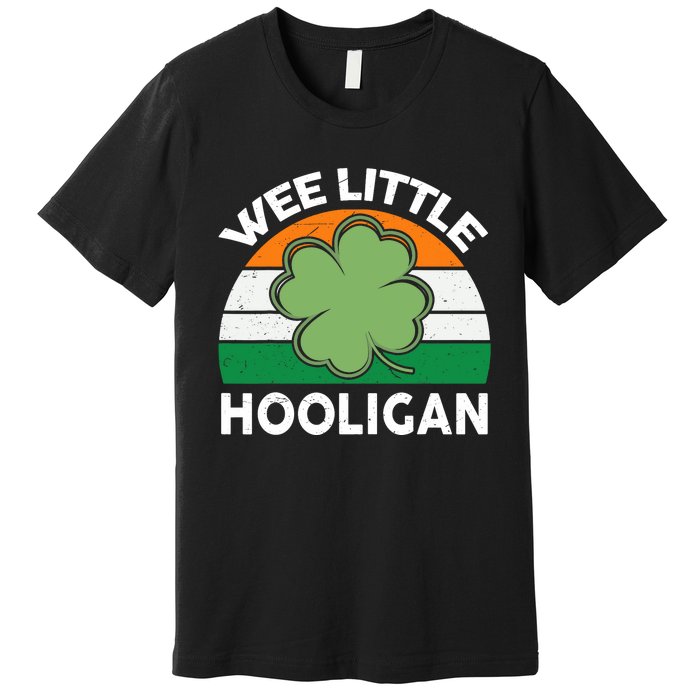 St Patricks Day Wee Little Hooligan Funny Premium T-Shirt